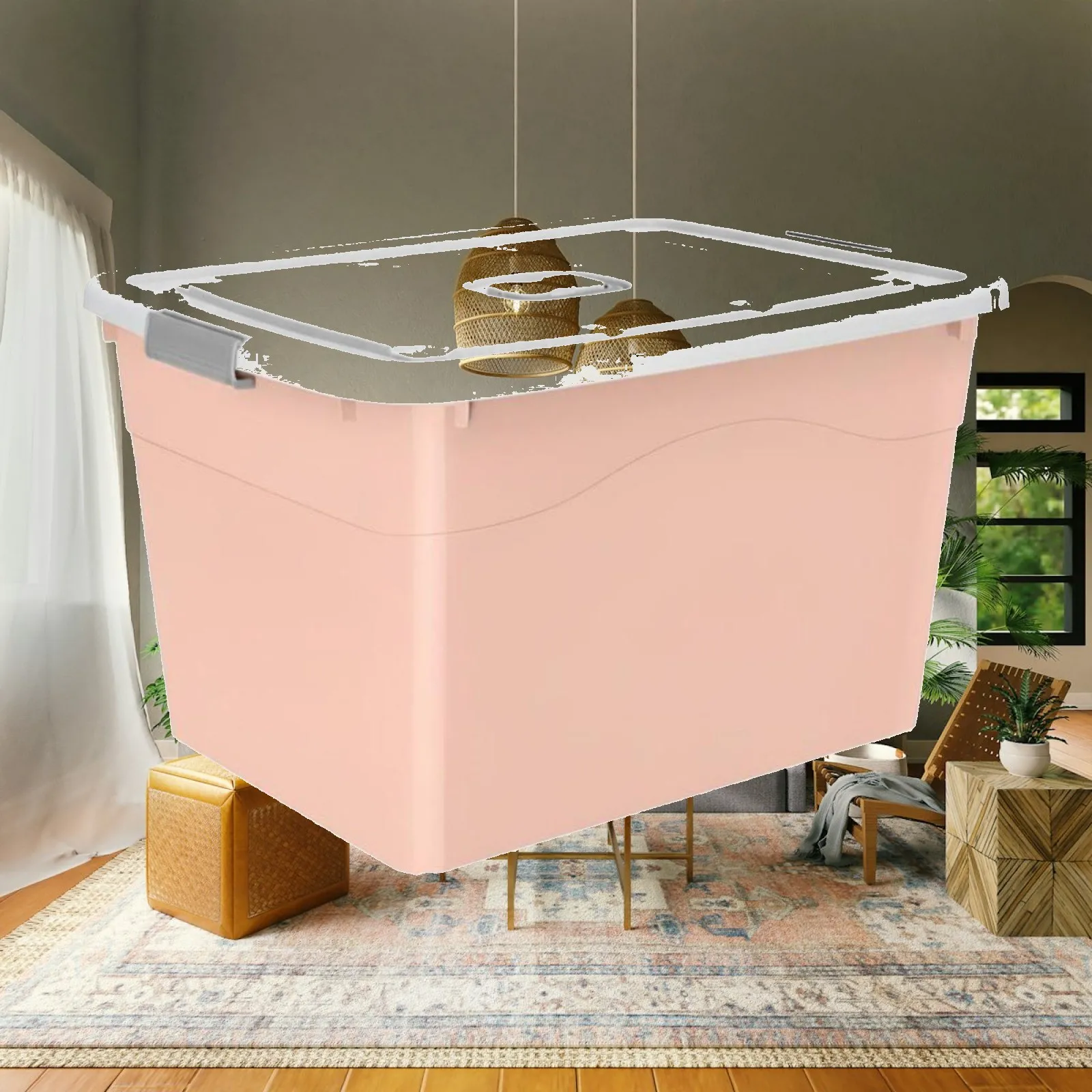 Storage Box Rolling Organizer Bin for Bedroom Moving Car Clothes Quilt Toy Home Multi Use