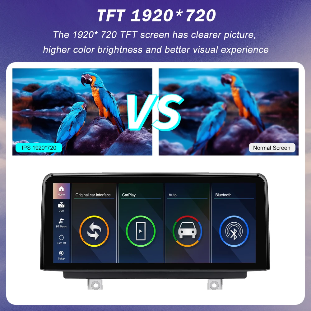 1920*720 Multimedia Touch Screen For BMW 1/2/3/4 Series F20/F21/F22/F30/F31/F33/F34/F36 Android Auto NBT System Wireless Carplay - Image 3