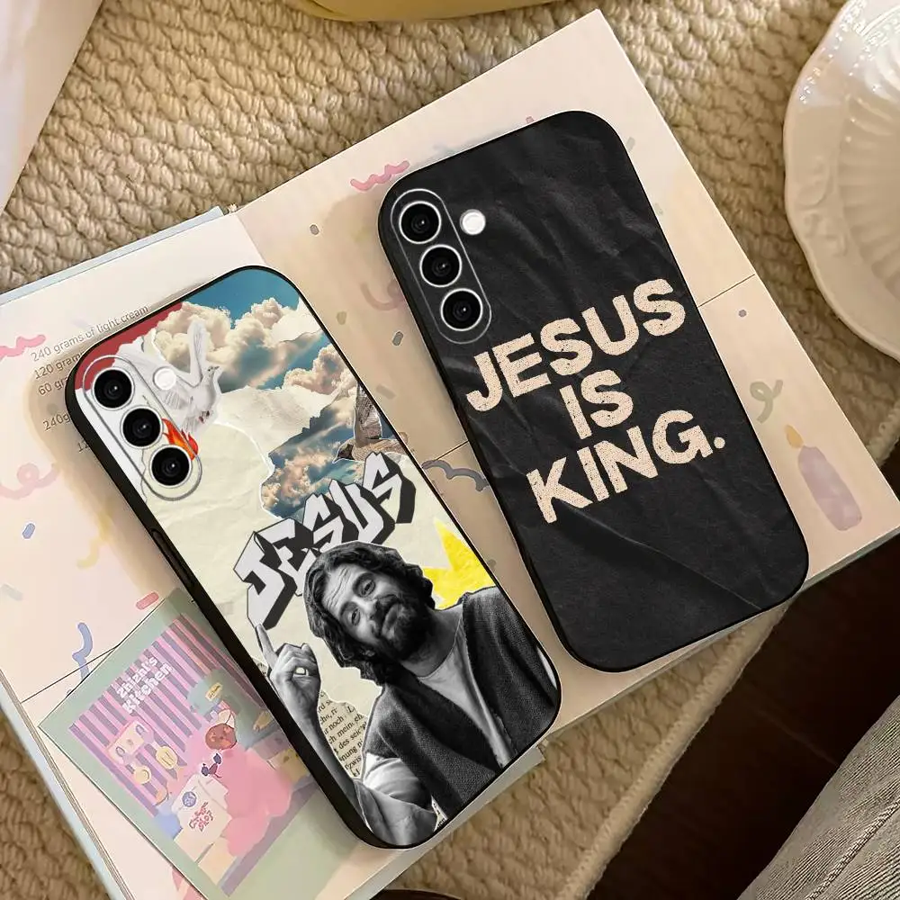 Jesus is King   Phone Case For Samsung Galaxy A73,A72,A71,A70,A53,A52,A51,Others Soft Black Cover