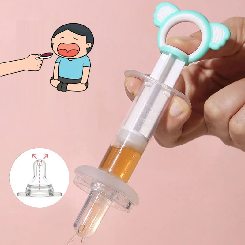 New Medicine Feeder Needle Feeder Baby Syringe Feeder Newborn Dropper Squeeze Fruit Juice Dropper Dispenser Pacifier Accessory