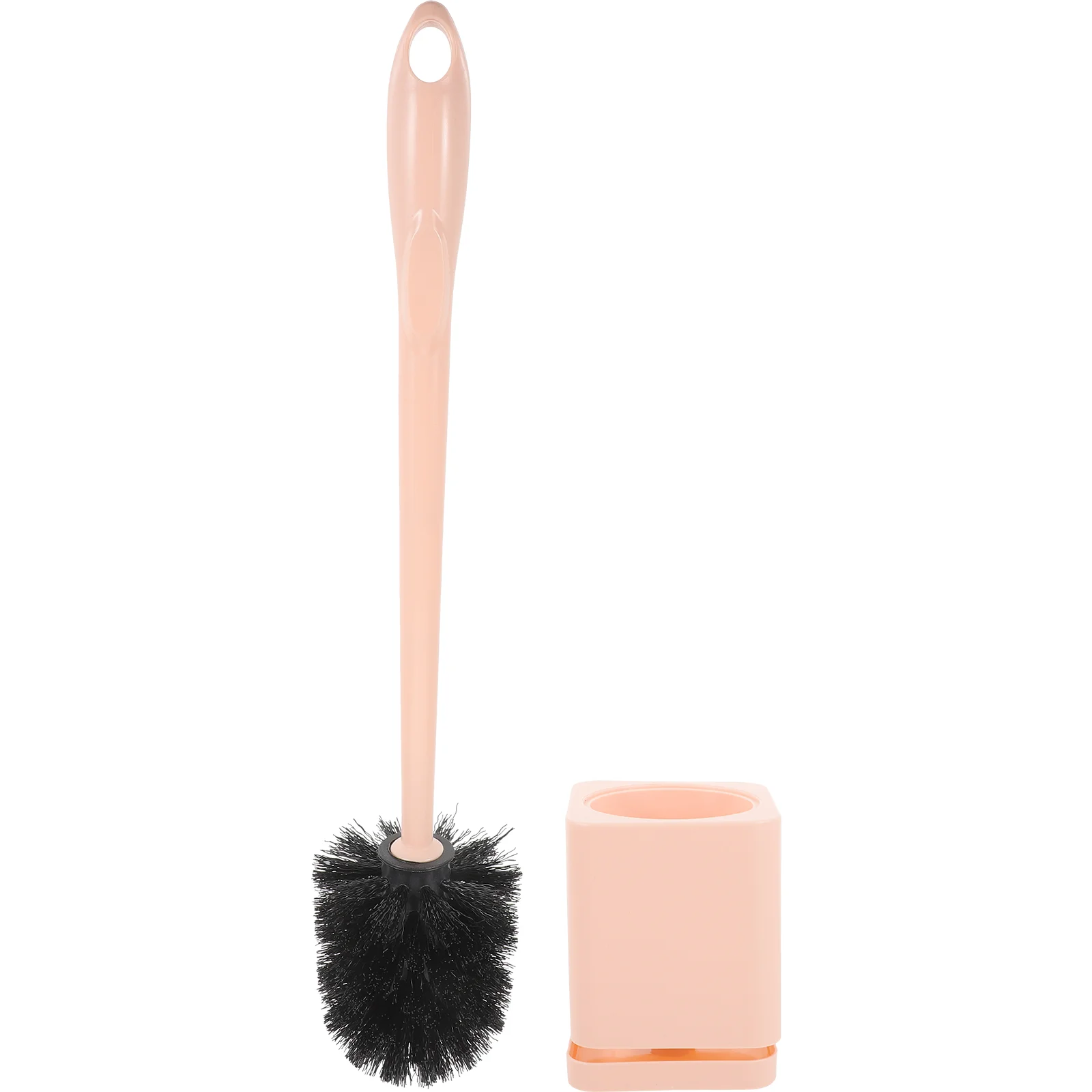 Long Handle Toilet Brush With Base Toilet Urinal Brush Home Bathroom Hotel Cleaning Accessories for Home Bathroom (White)