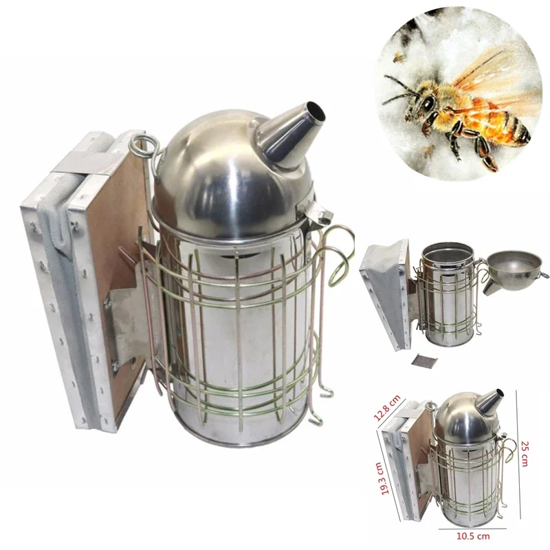 Stainless Smoke Sprayer Bee Smoker Apiculture Beekeeper Dedicated Smoked Bee Beekeeping Equipment Apiculture Beekeeping Tool