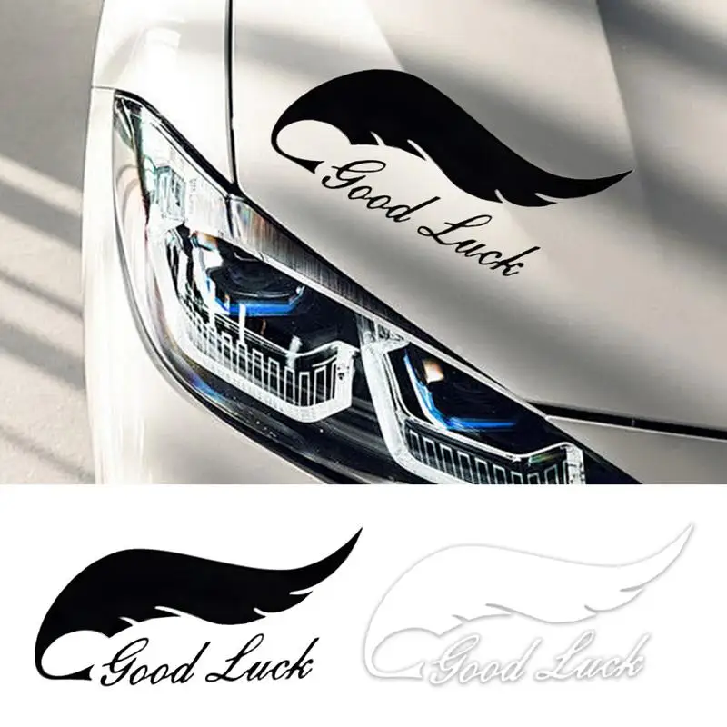 Angel Wings Car Sticker Good Luck Reflective Car Stickers Decals Fashion Wing Stickers Self-Adhesive Car Headlight Decal For Car