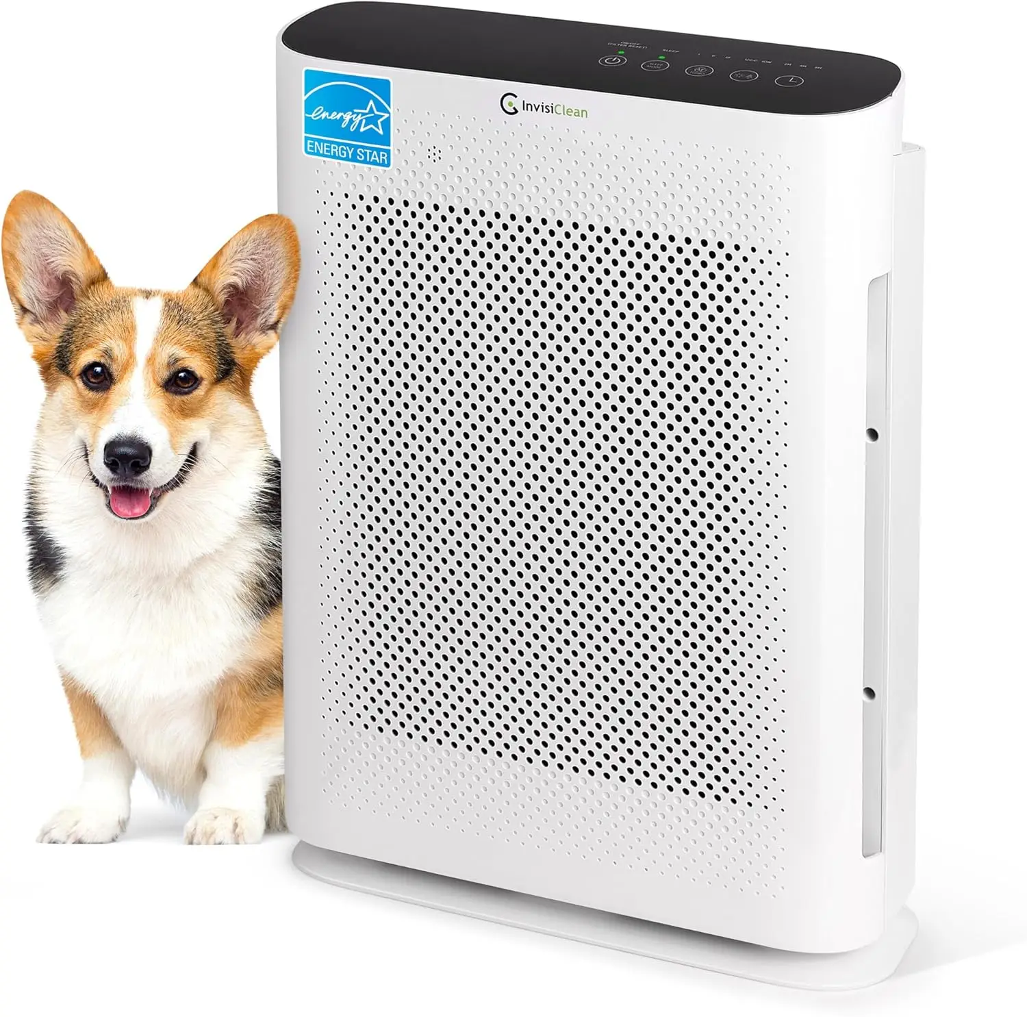 대형 방, 알레르기 및 애완동물용 4-in-1 HEPA 공기청정기, UV 라이트 포함 - 조용한 휴대용 청정기