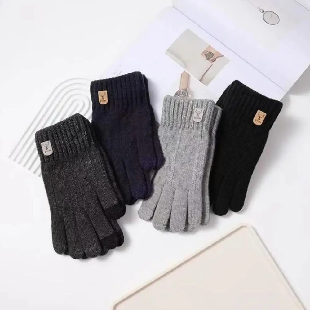 女性の冬用手袋肥厚男性の屋外サイクリング手袋接続指手袋指手袋綿新スタイル