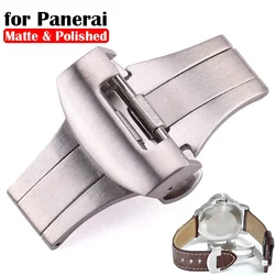 Watch Accessories Butterfly Buckle for Panerai 1950series Watch Clasp 20mm 22mm Polished Matte Button Stainless Steel Buckles