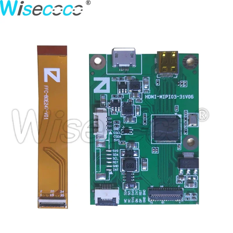 Imagem -05 - Wisecoco-tela Redonda do Lcd de 25 Polegadas 480x480 Ips Tft Micro Hdmi Placa Controladora do Motorista do Mipi Exposição do Círculo dos Cuidados Médicos