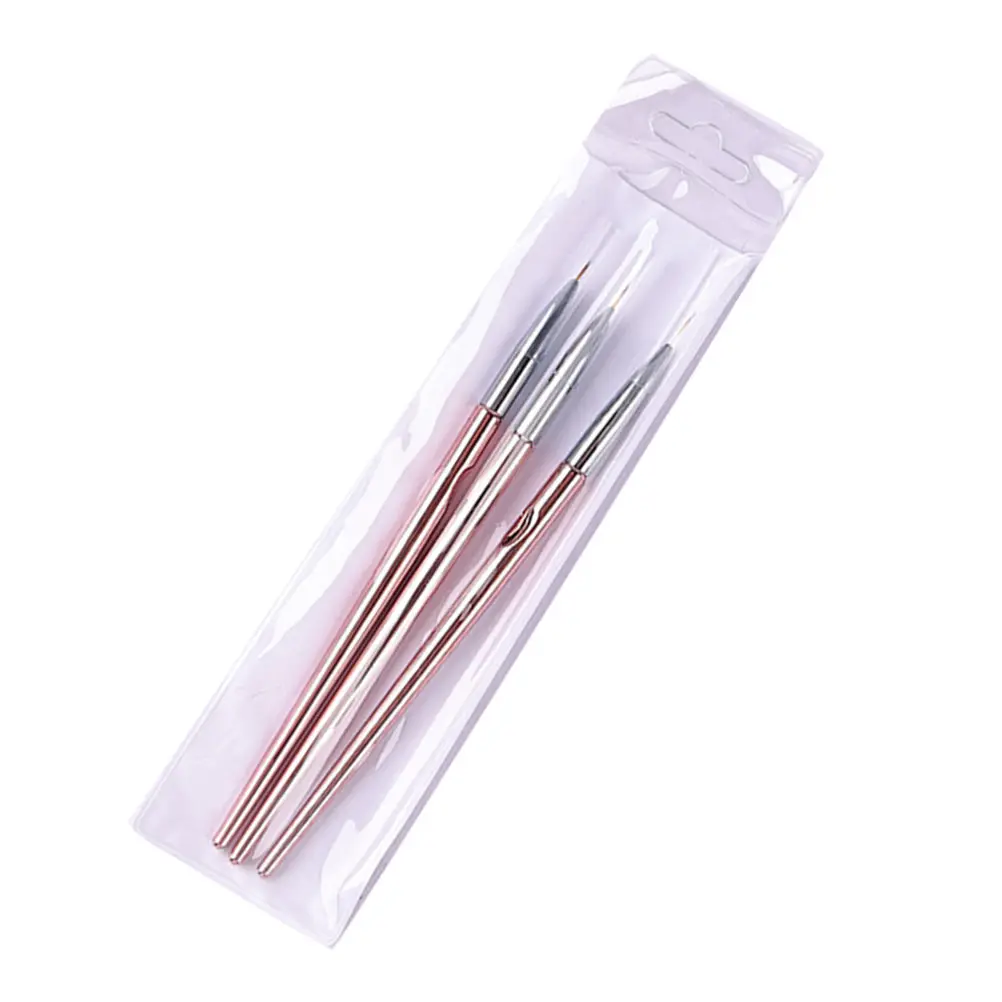 3Pcs Nail Art Supply Professional Manicure Carving Pen Lightweight Easy Use Gift DIY Nail Art Pen Manicure Accessory