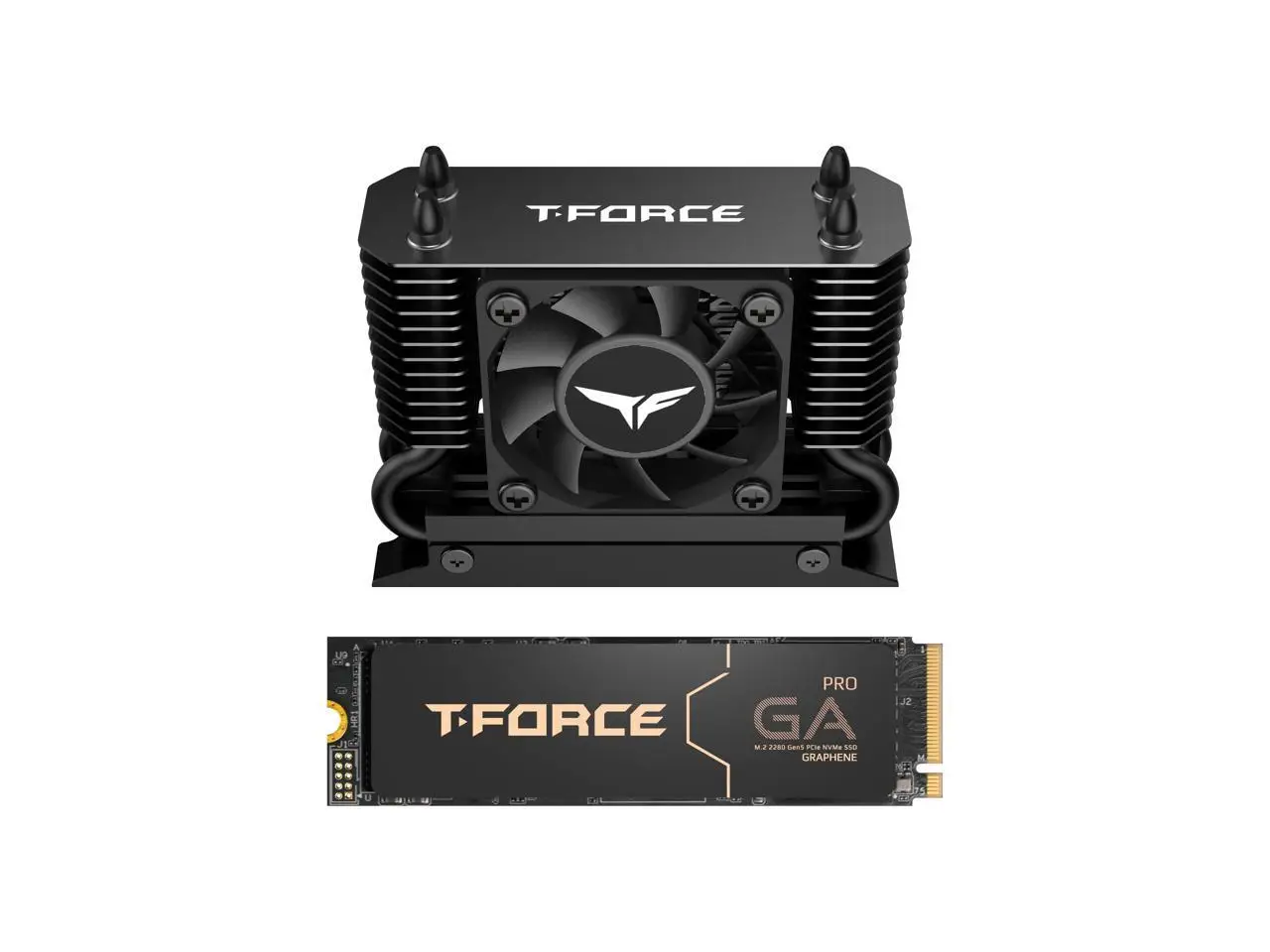 Team Group T-FORCE GA PRO M.2 2280 8TB PCIe Gen5.0x4 com DRAM CACHE e NVMe 3D NAND Unidade de Estado Sólido Interna (SSD) TM8FGL008TTC133