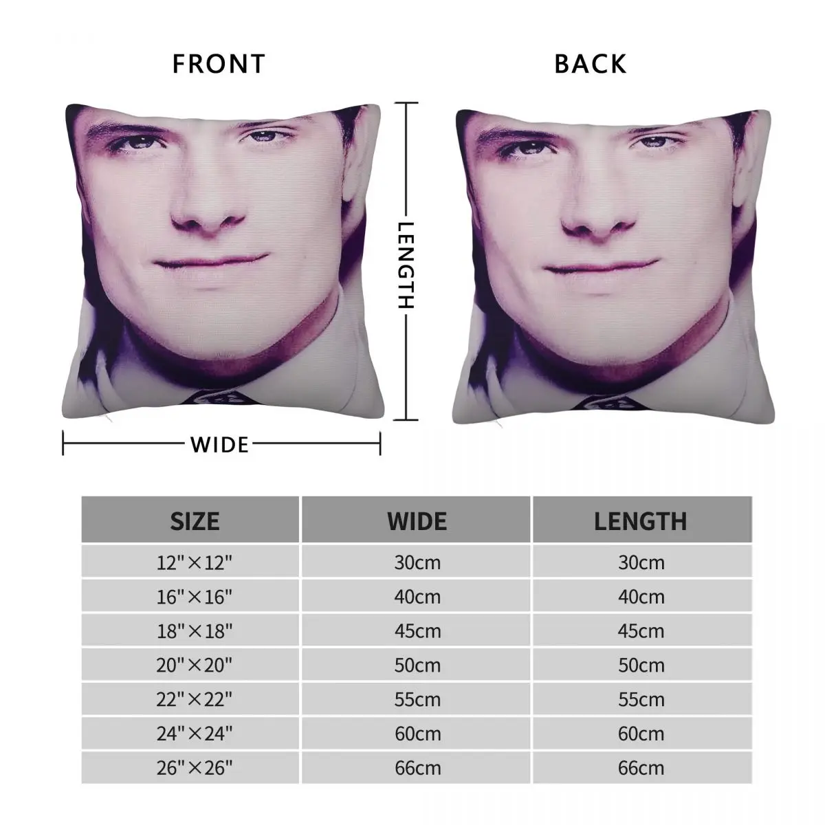 Josh Hutcherson Whistle Meme Square Pillowcase Polyester Linen Velvet Printed Zip Decor Throw Pillow Case Room Cushion Cover