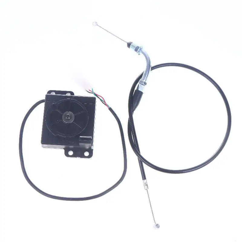 

Universal Electric Scooter Throttle Assembly Cable Set Complete Accelerator Grip Unit for Motorcycle Replacement