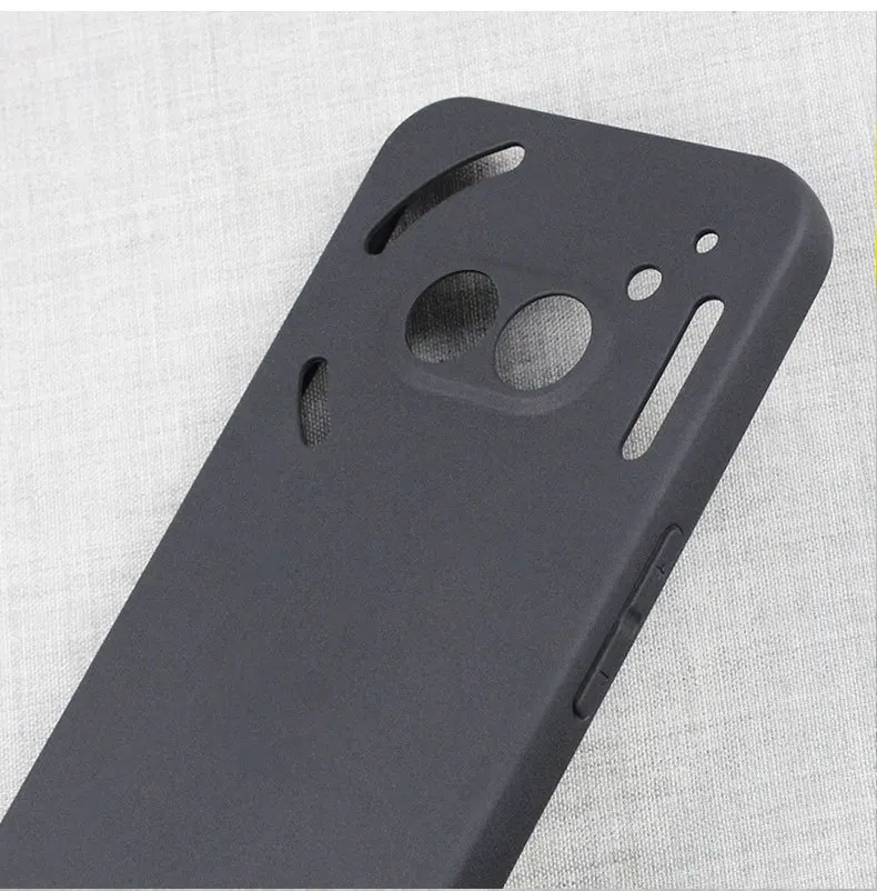 For Nothing Phone 1 2 2A Case Black Soft TPU Silicone Cover for Nothing Phone (2a) Protector Coque Phone2 Phone2A 2 A Phone1 One