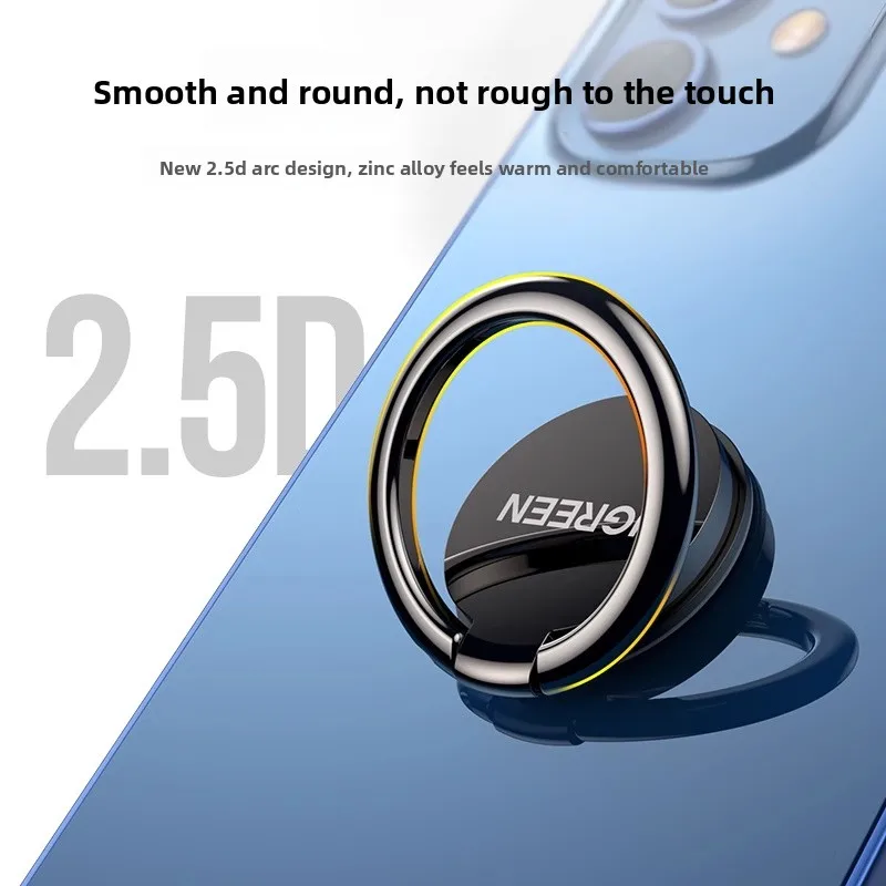 

Adhesive UGREEN Phone Grip, Phone Ring Holder Finger Kickstand, Foldable & Adjustable Metal Cell Phone Gripper Stand