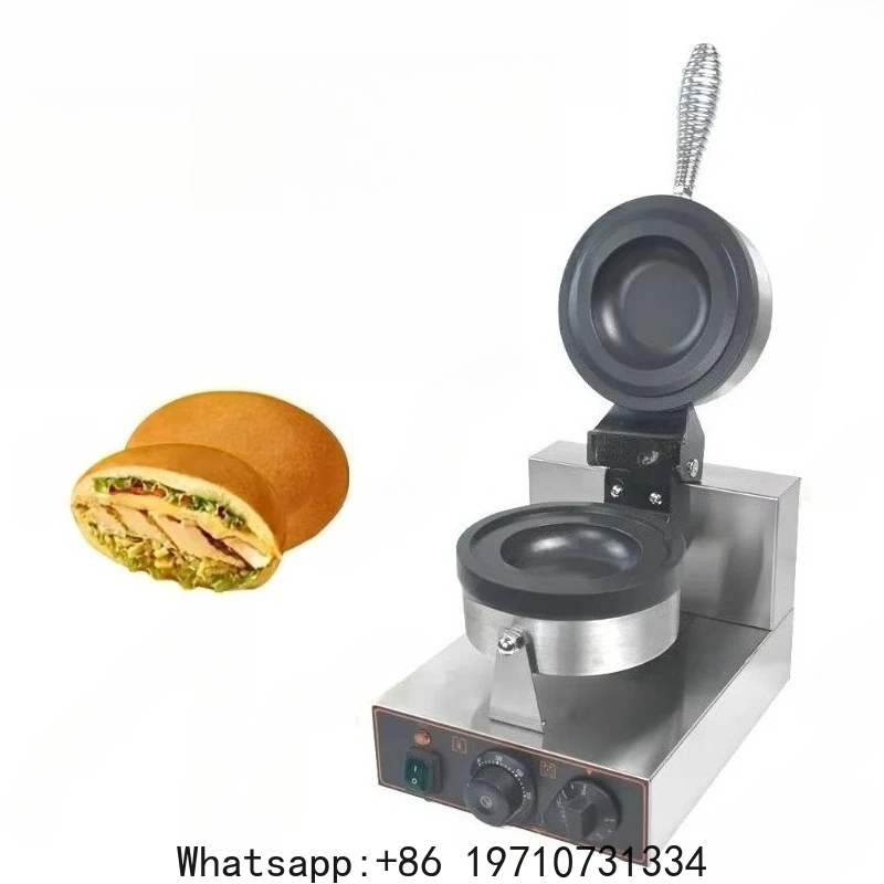 

Electric Ice Cream Waffle Machine Burger Maker 1200W Hamburg Gelato Panini Press Machine Sandwich Press Maker