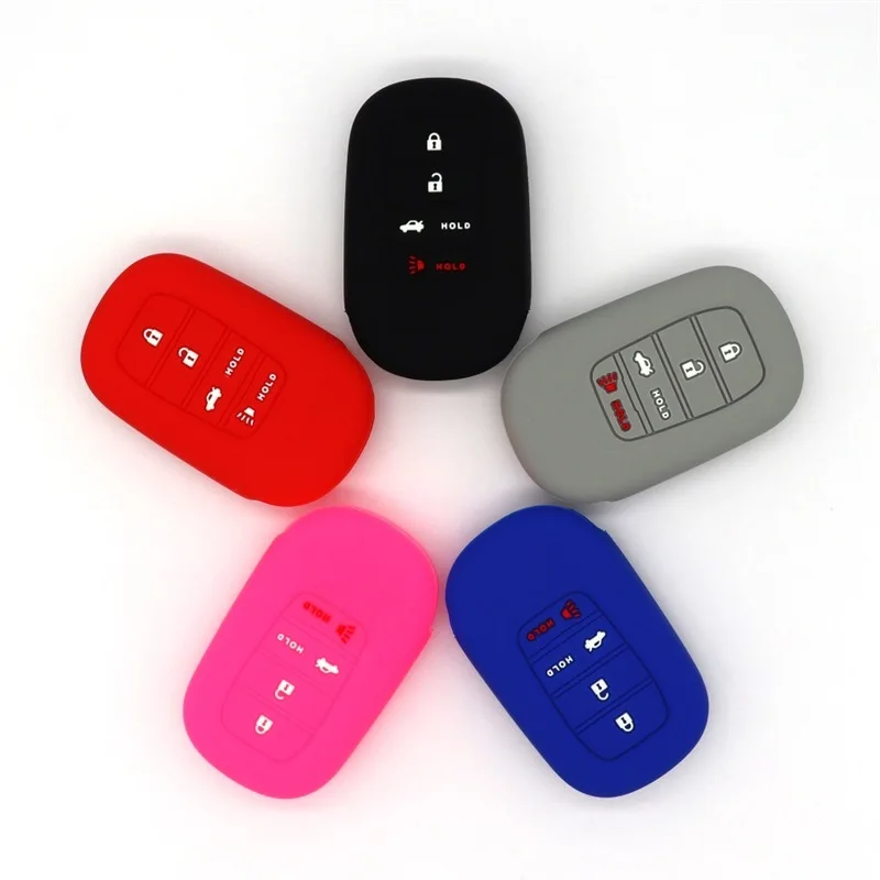 حافظة مفاتيح سيارة من السيليكون لهوندا HR-V/Elysion/UR-V/Inspire/XR-V/BREEZE-حقيبة مفاتيح واقية، ملحقات السيارات المضادة للخدش