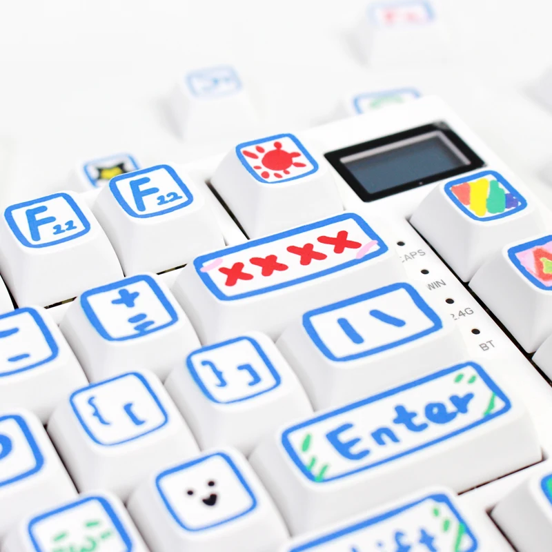 Keycap XDA الملف الشخصي الكتابة على الجدران موضوع Keycap PBT صبغ التسامي مخصص لتقوم بها بنفسك أغطية المفاتيح للألعاب لوحة المفاتيح الميكانيكية MX مفاتيح