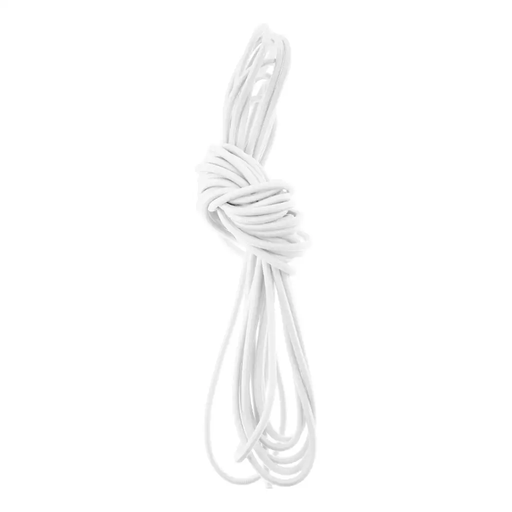 3mm White/Black Strong Elastic Round Bungee Rope Shock Cord Tie Down Boats Trailers 100m 50m 30m 20m 10m 5m 2m 1m 0.5m