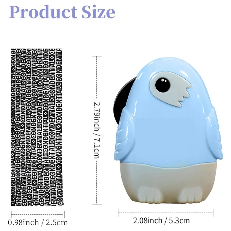 Identity Theft Protection Roller Stamp Id Police Stamp Roller Protection Roller With Box Opener, Including 3 Pack Refills Ink