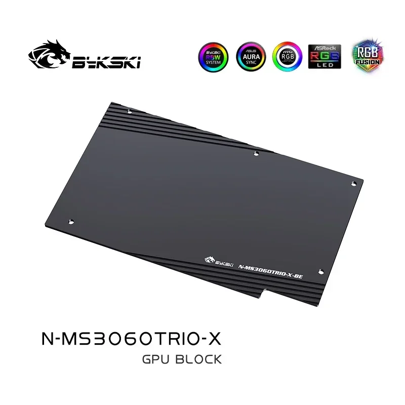 Imagem -06 - Bykski N-ms3060trio-x Gpu Bloco de Água para Msi Rtx 3060 Jogos x Trio 2x Msi Geforce Rtx 3060 ti Gaming x 8g Lhr Placa Gráfica