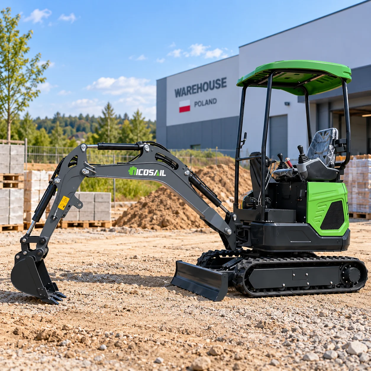 Farming Jobs - Minikoparka 1,8T, magazyn w Polsce, kompaktowa