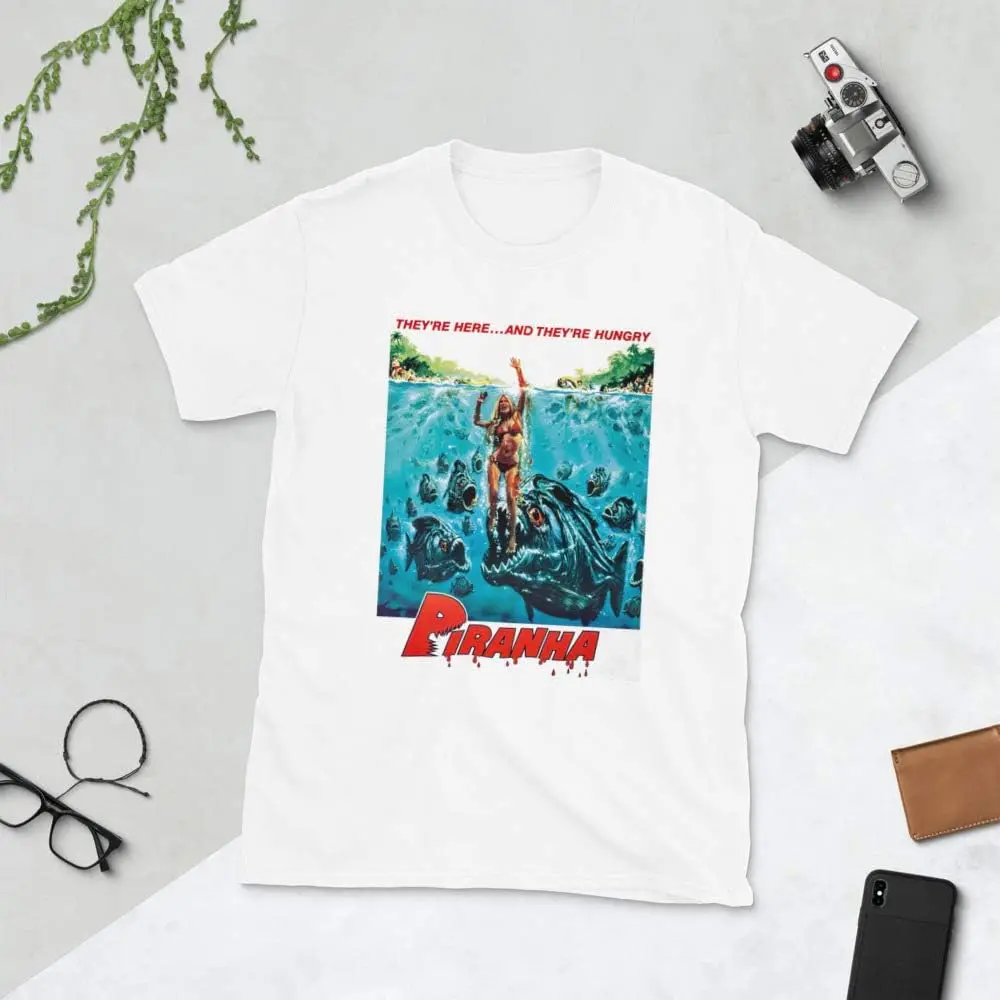 Mod.1 Piranha Terror Horror Classic Movie Film Piraña T-Shirt