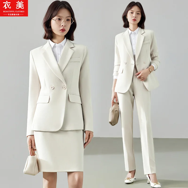 

2025Autumn and winter high-end professional attire, formal suits, college student interview workwear, suit sets, work uniforms
