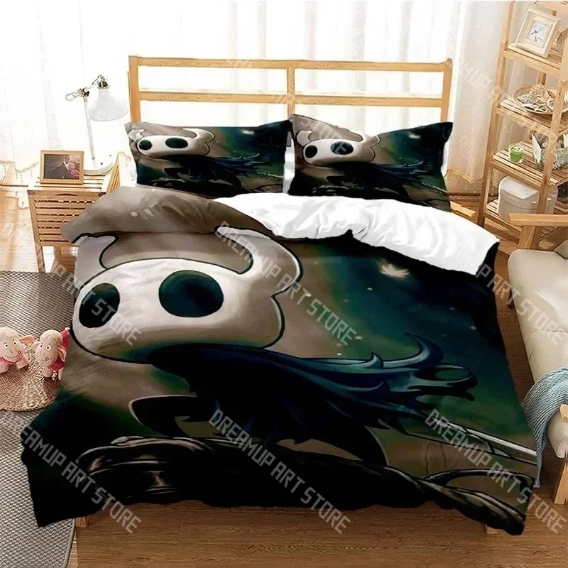 Fashion Anime H-Hollow Knight Bedding Set Single Twin Full Queen King Size Bed Set Kids Bedroom Duvetcover Sets Bed Sheet Set