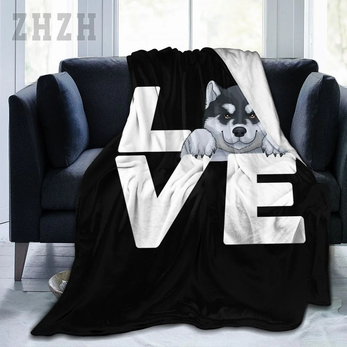 Blanket Best Siberian Husky Huskies Dog Owner Lover Flannel Multifunction Camping Sofa Cover Keep Warm