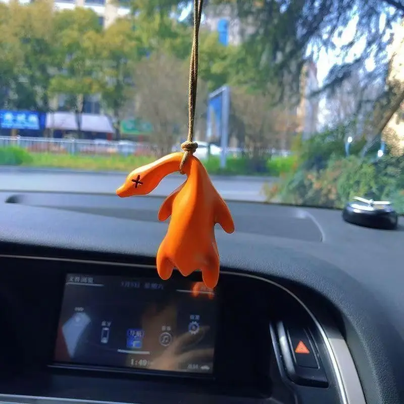 Color-changing little duck keychain, key organizer, car rearview mirror ornament, key chain, handbag/book bag decorative pendant