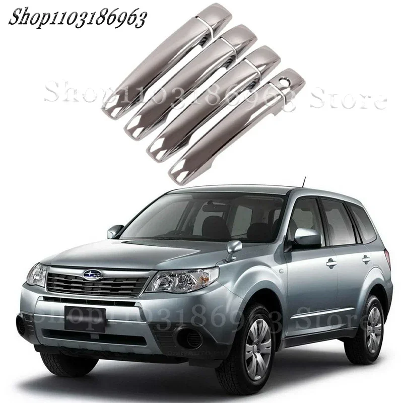 

Gloss Black Door Handle Cover Sticker Trim For SUBARU Forester SH 2008-2012 car Sticker Car-Styling Accessories Cover