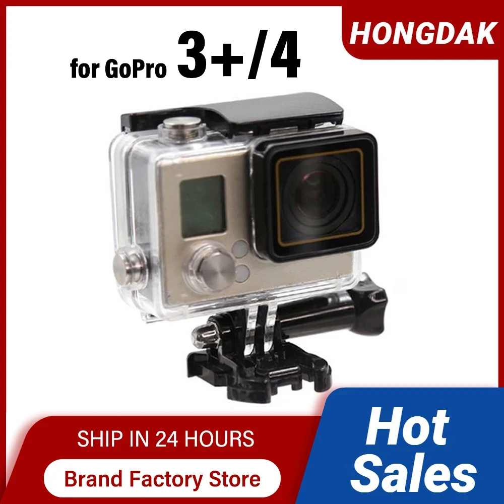Wodoodporny pokrowiec do nurkowania pod wodą 40 m dla GoPro Hero 3+ 4 Plus Pokrowiec na obudowę do kamery akcji Go Pro Akcesoria
