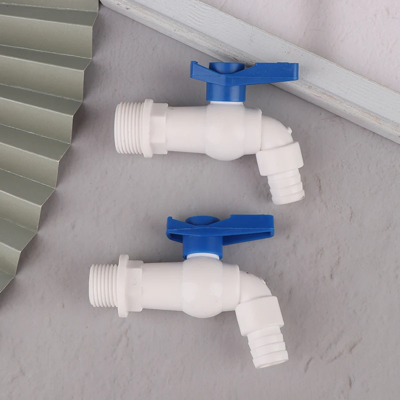 1Pc 1/2 3/4" Plastic Male Thread Water Faucet Tank Tap Adapter Drainage Faucet Aquarium Valve Replacement Tap Garden Accessories
