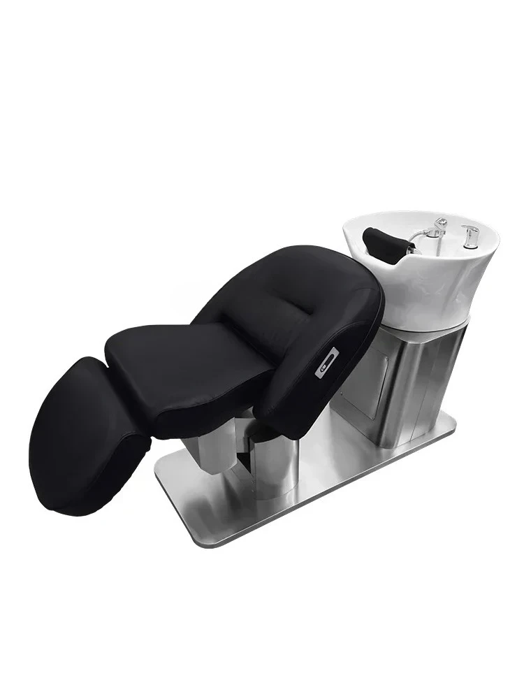 

xxxElectric Adjustable Barber Shop Shampoo Chair Hair Salon Hair Salon Ceramic Basin Hair Salon Half Lying