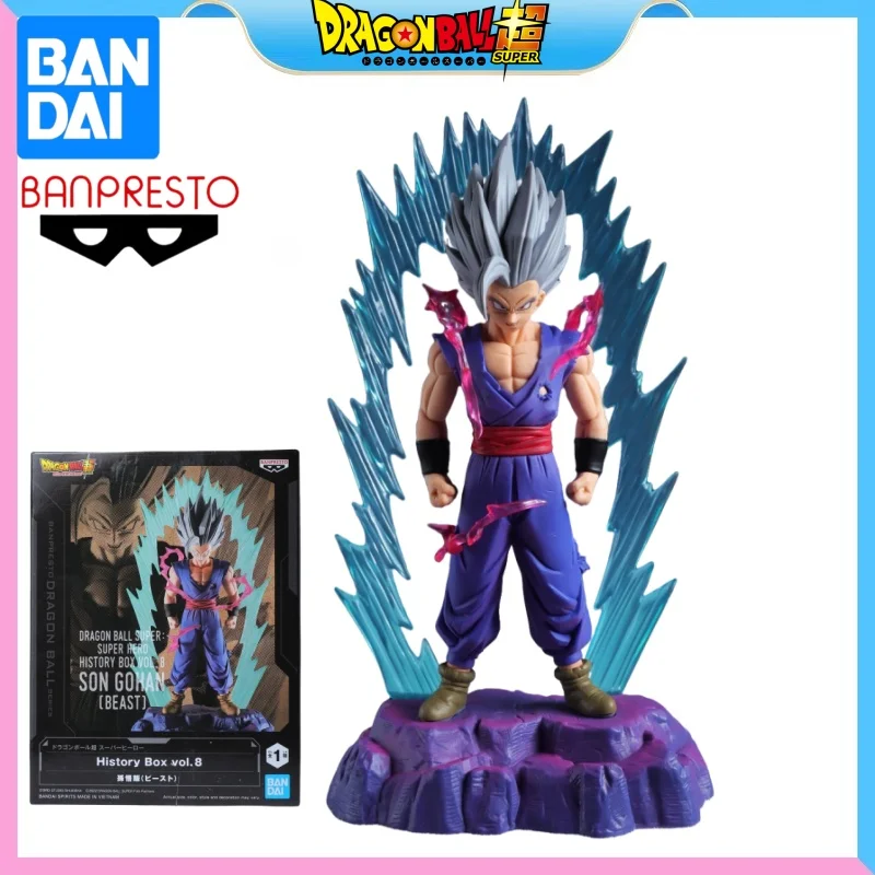 

В наличии оригинальная фигурка Bandai Dragon Ball Super Anime Son Gohan Beast, экшн-фигурка, игрушки, Коллекционная настольная модель, подарок