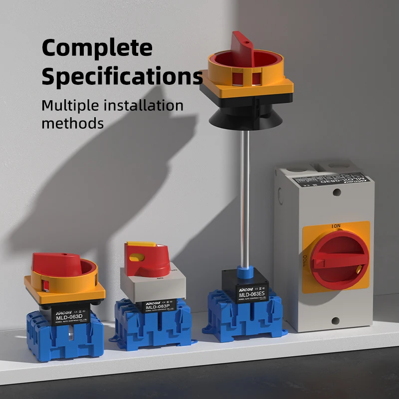 ENMG MLD-020PE مفتاح التحكم الرئيسي بمقبض متعدد القفل — مفتاح التحكم في الطاقة الصناعية المثبت على لوحة 20 أمبير #3