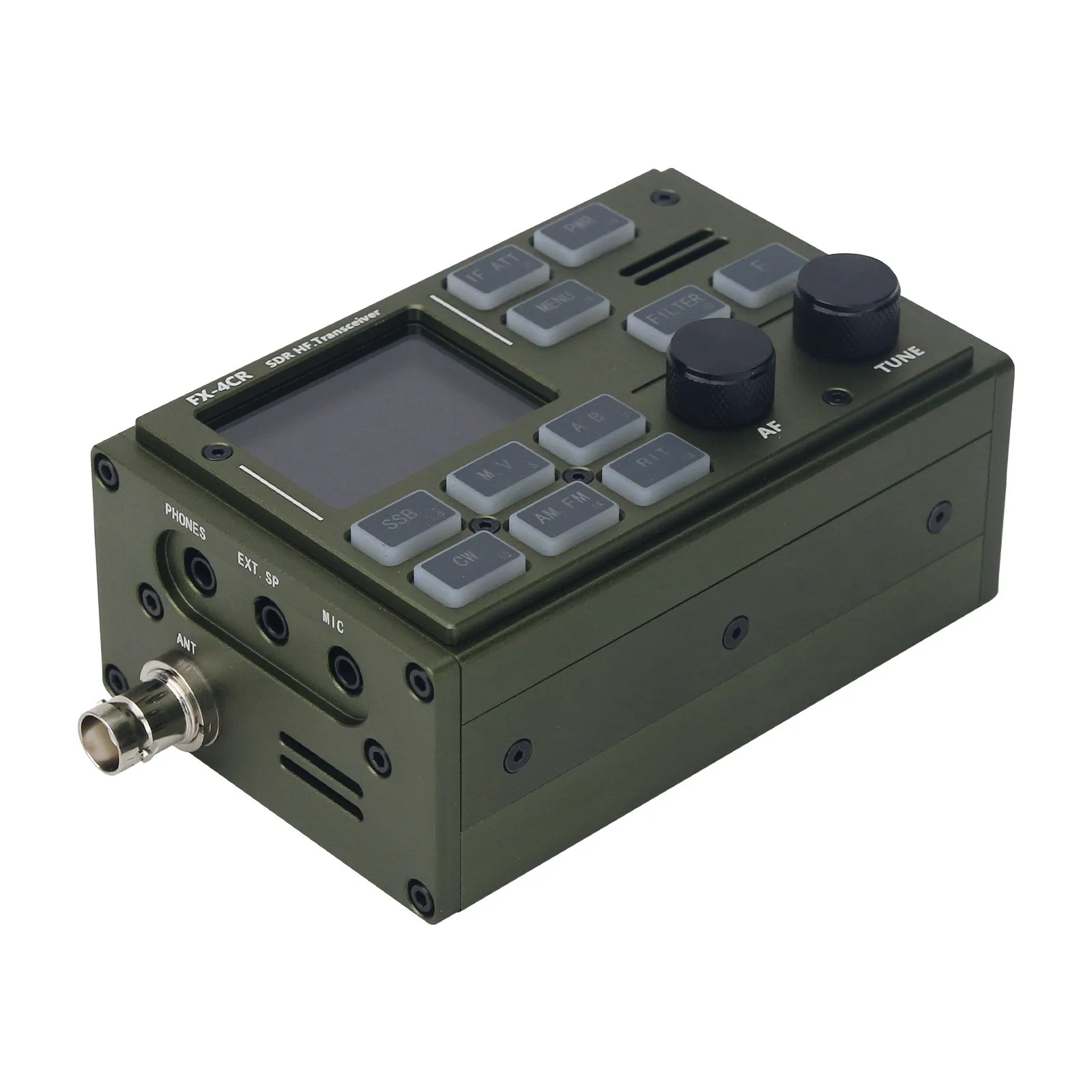2024 nuevo transceptor FX4CR SDR HF de tercera generación con rango de potencia ajustable continuo de 1-20W compatible con modos USB/LSB/CW/AM/FW
