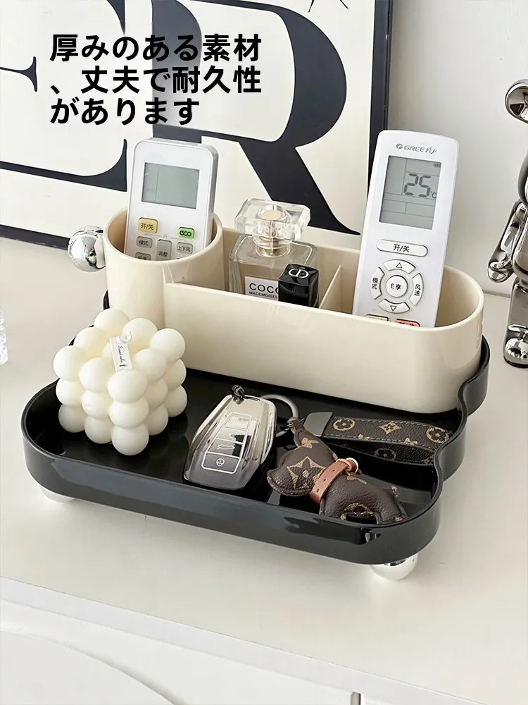 

Креативный органайзер для гостиной: прямоугольный пластиковый контейнер для хранения пультов и мелочей, не ручной работы