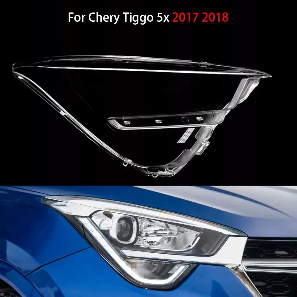 

For Chery Tiggo 5x 2017 2018 Car Accessories Headlight Lens Cover Transparent Lampshade Headlamp Shell Plexiglass