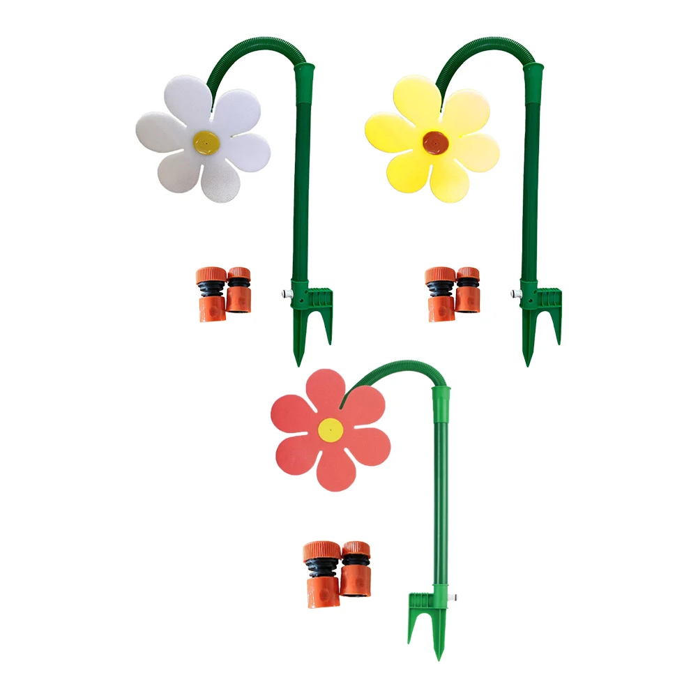 

1pc Sunflower Sprinkler With 2pcs Joint Garden Lawn Hose Irrigation Tool Garden Irrigation Sprinkler Tool Accessories