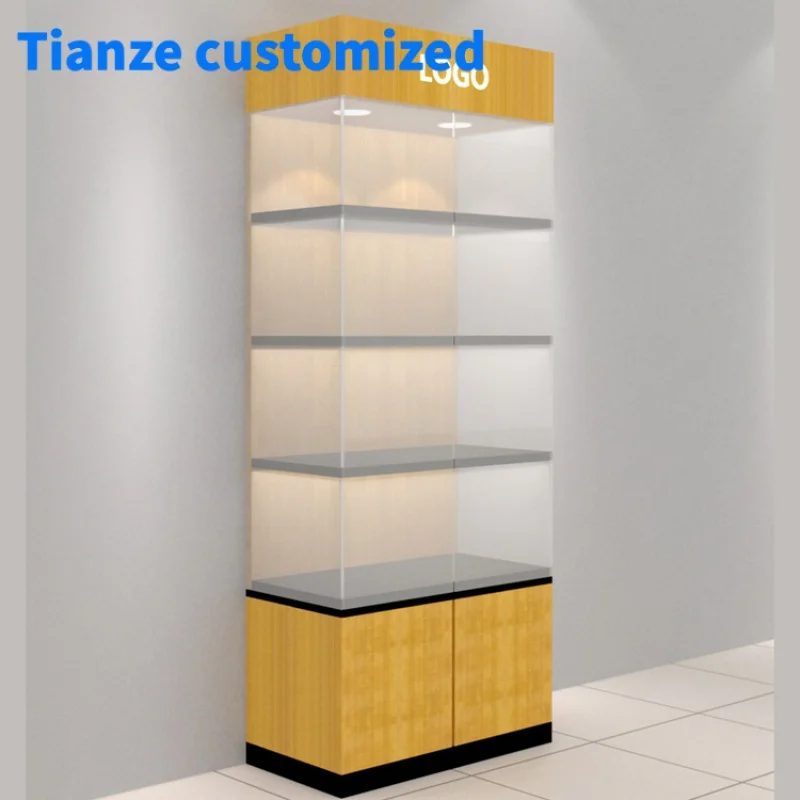 

[Customized]High end jewelry store showcase and counter glass jewellery display cabinet showcase