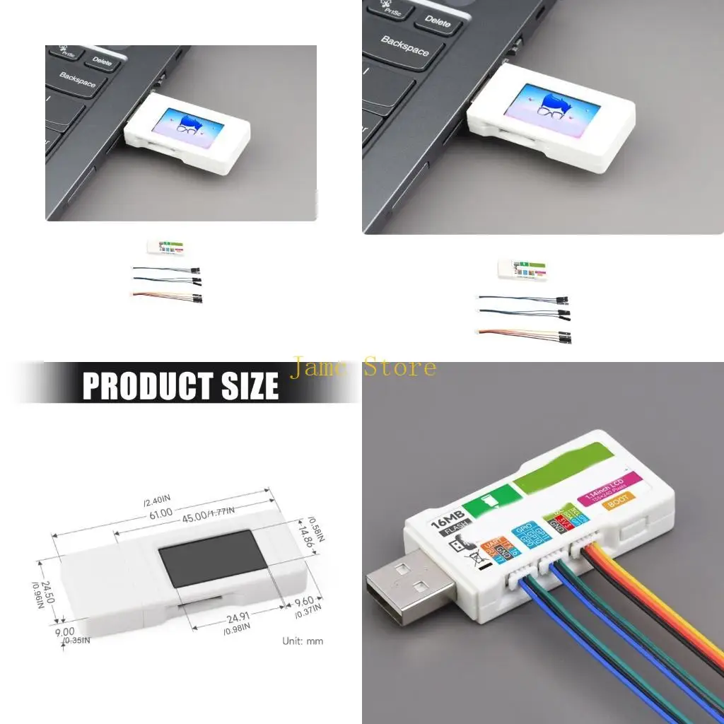 

LX0B WIFI6 Беспроводная макетная плата 1,14-дюймовый ЖК-экран для проектов кодирования