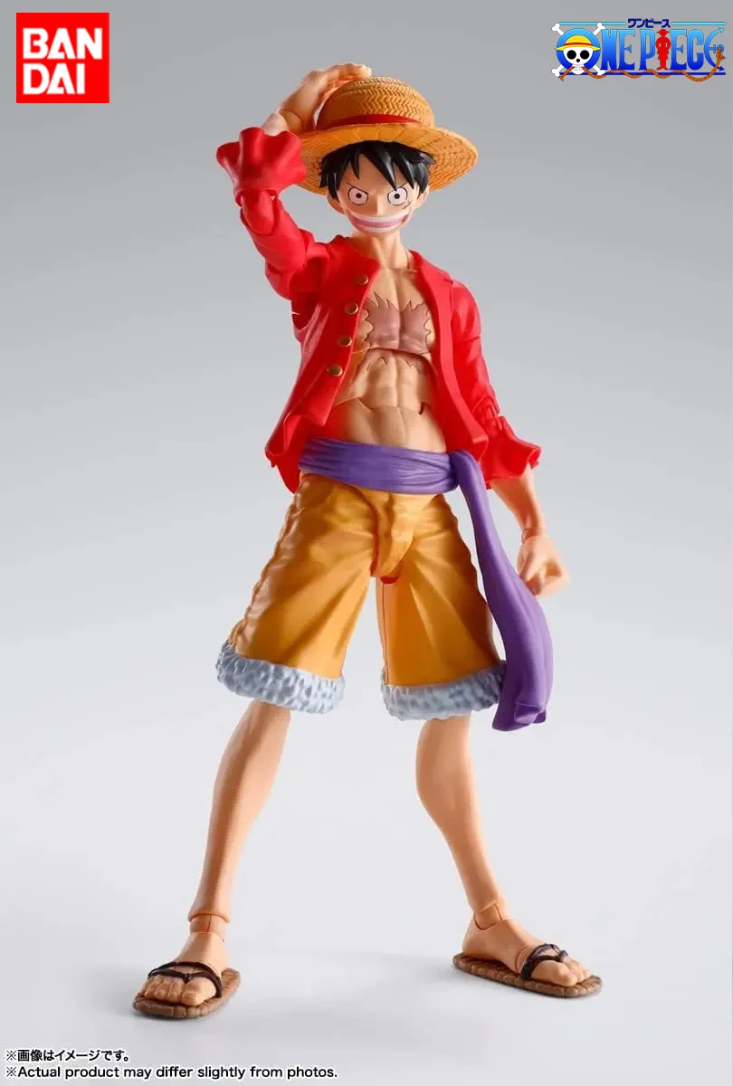 Bandai Authentic Figure One Piece Onigashima Raid - Luffy Action Figure Model Car Desktop Toy