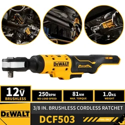 DEWALT DCF503 3/8in Brushless Cordless Ratchet 12V Lithium Power Tools 250RPM 81NM