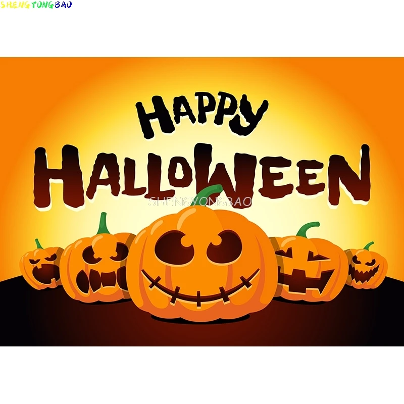 هالوين خلفية علامة مميزة القلعة اليقطين فانوس القمر صورة التصوير خلفية للصور استوديو الدعائم JKL-05 #5