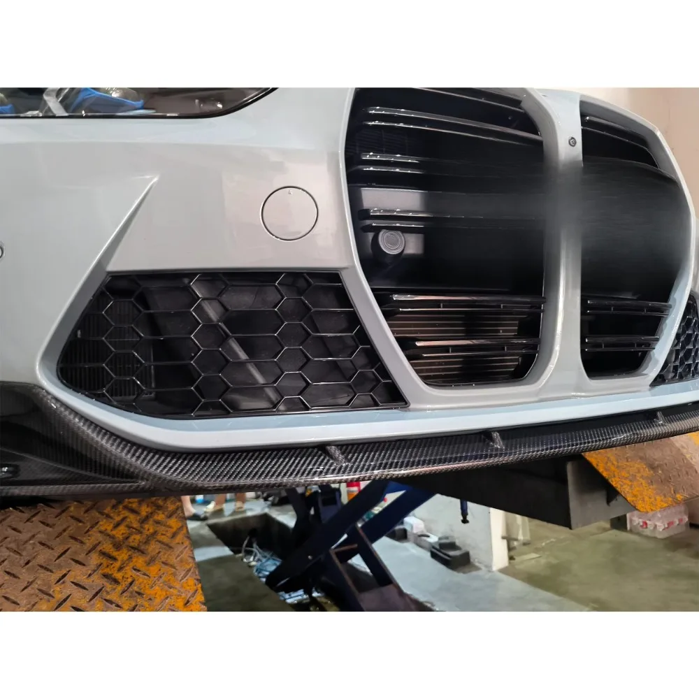

M3 G80 M4 G82 2021 inner front separator G82 G83 M4 G80 M3 front lip dry carbon fiber style front bumper lip