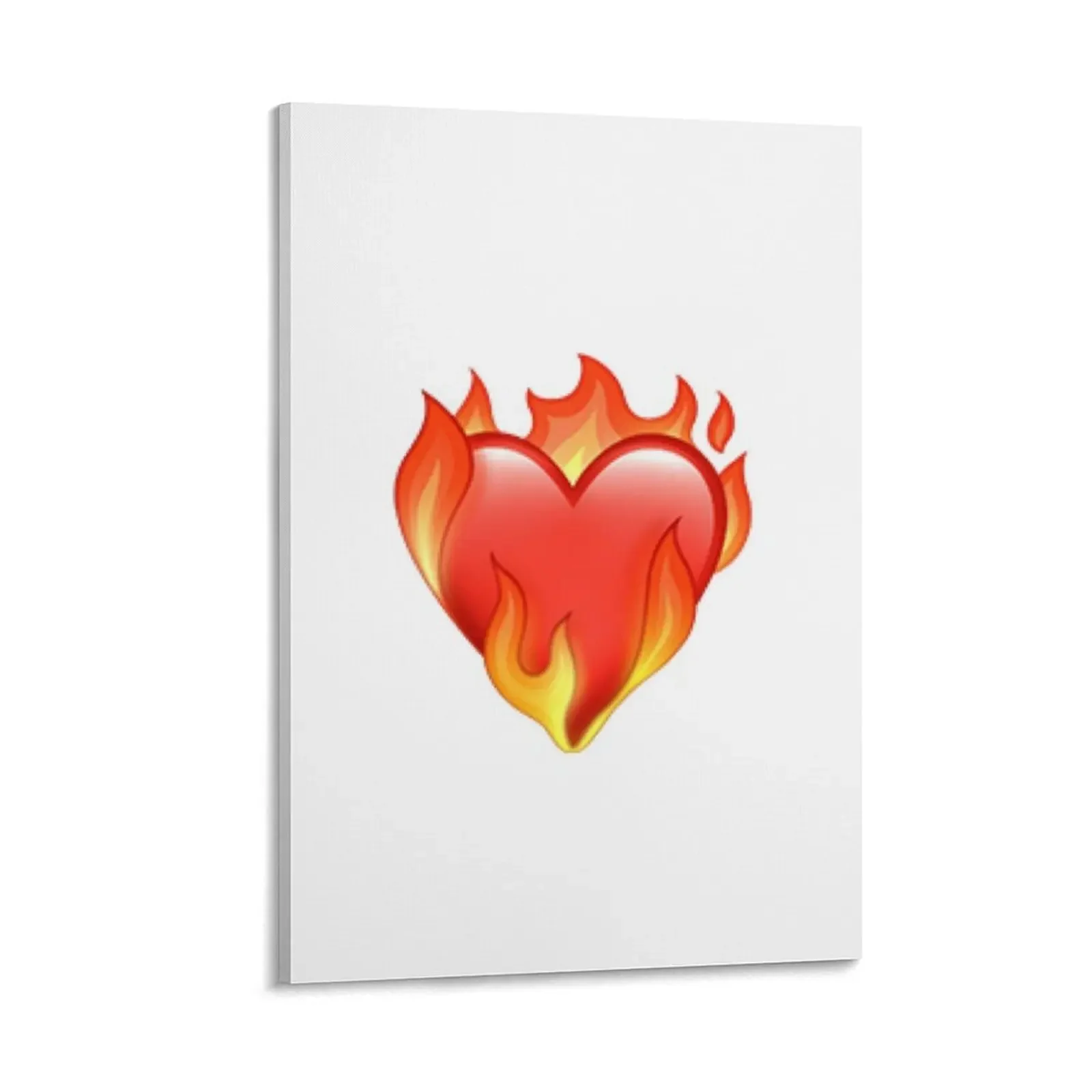 

Heart on Fire emoji Design Canvas Painting Decoration home wall frame for living room wall art canvas painting
