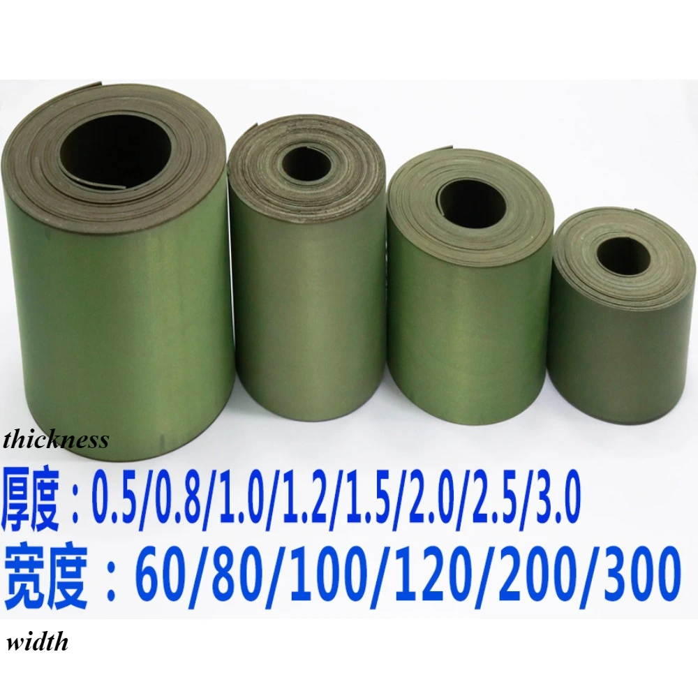 0.5/0.8/1/1.2/1.5/2.0/2.5/3.0mm CNC Machine Wear-resisting Guide Slideway Green Sheet PTFE Guide Soft Belt Sheet