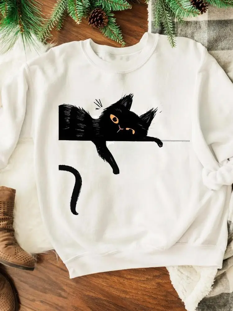 

Cat Watercolor Love Style Clothing Graphic Clothes Autumn Spring Print Fashion Women Casual Sweatshirts Wear Pullovers