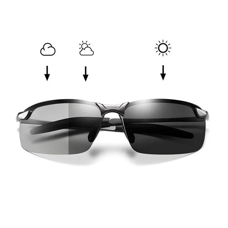 

Color-Changing Outdoor Cycling Sunglasses Day&Night Vision Polarized Sunglasses Men's Driving Sunglasses Outdoor Accessories