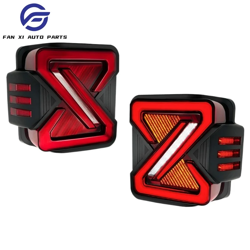 Modify The Led Taillights Brake Fluid Turn Signal And Reverse Lights Suitable For Jeep Wrangler
